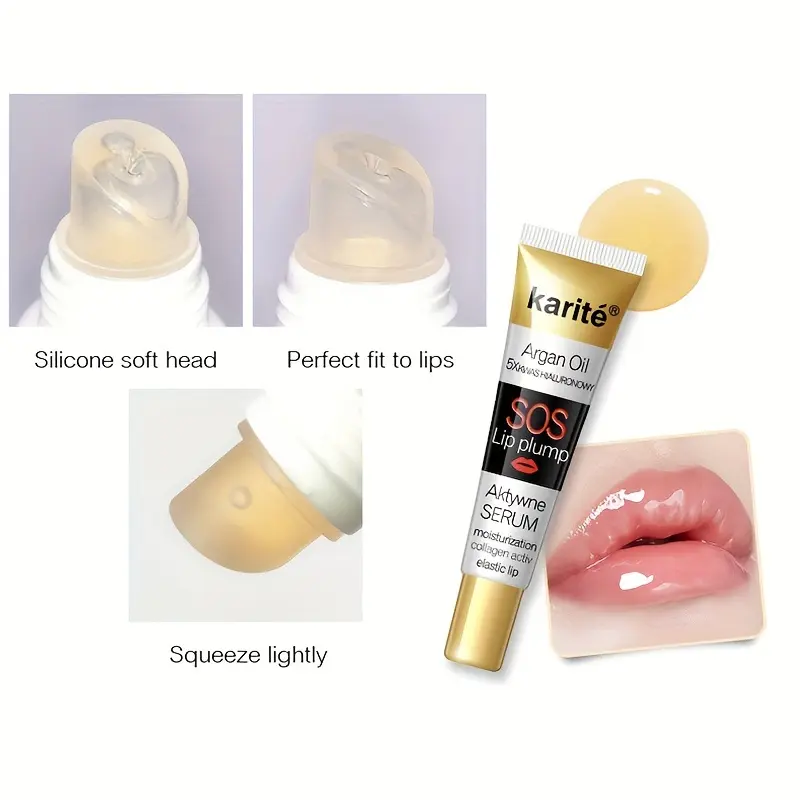 Extreme Volume Lasting Moisturizing Lip Plumping Gloss - Nutritious Mineral Oil Formula Lip Enhancer Liquid Makeup Fuller Lips