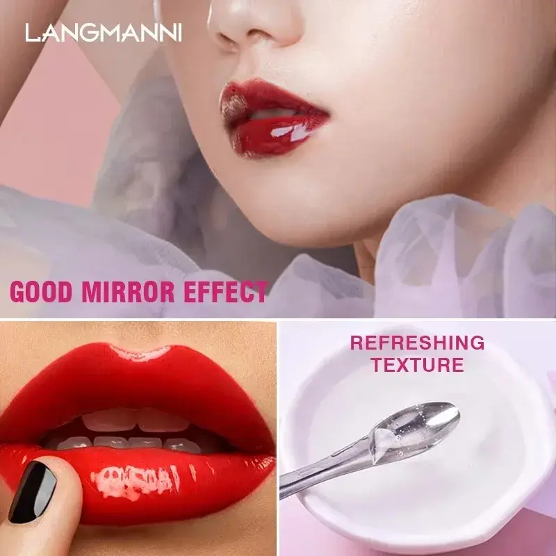 DIY Clear Lip Gloss Base Oil 20/50ML Non-Stick Moisturizing Handmade Gel Lipstick Material for Makeup