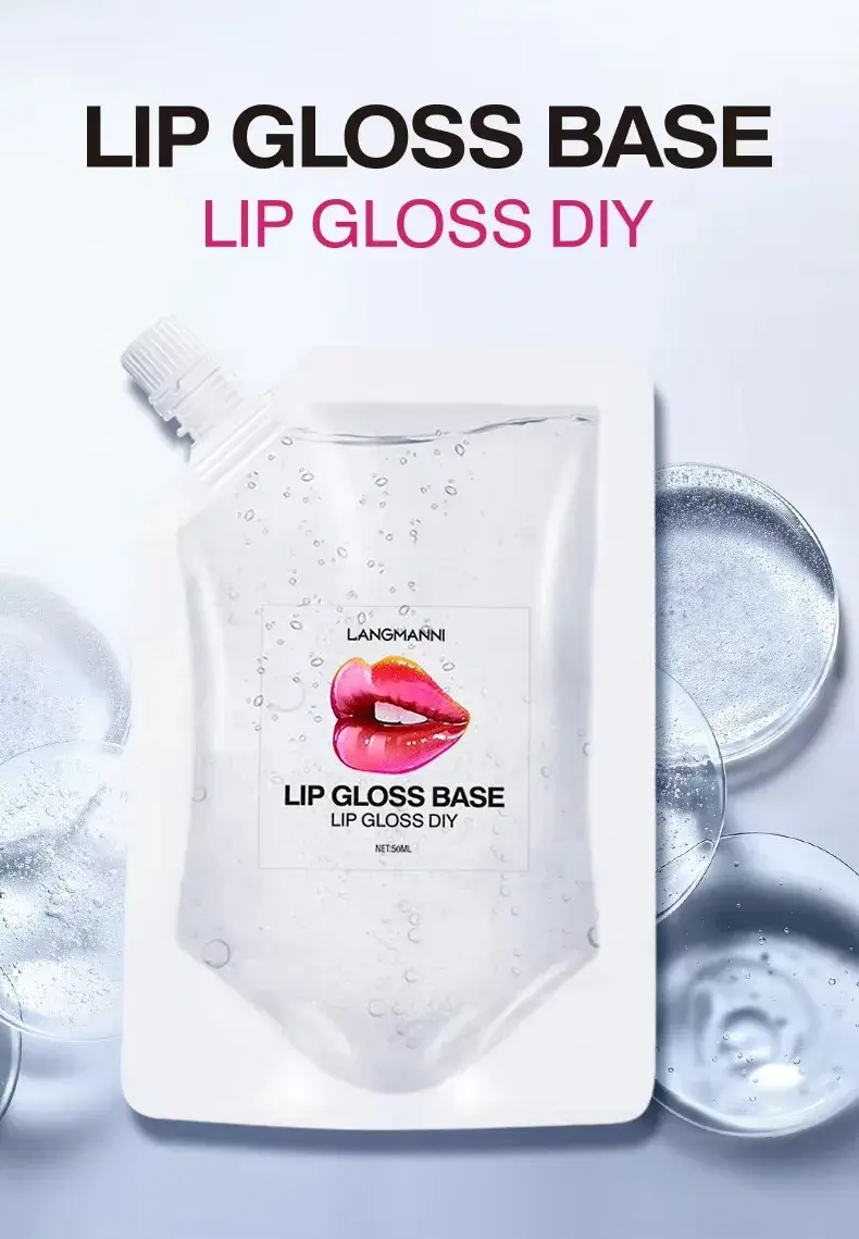 DIY Clear Lip Gloss Base Oil 20/50ML Non-Stick Moisturizing Handmade Gel Lipstick Material for Makeup