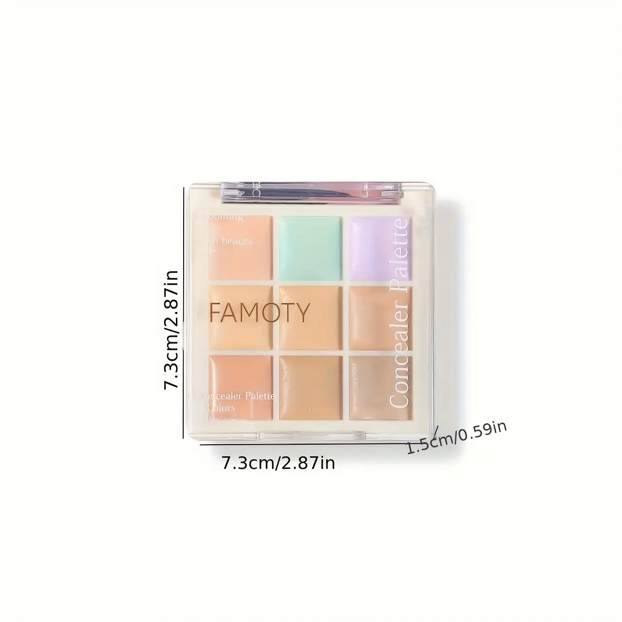 9-color Concealer Cream Palette, Covering Spot, Acne, Dark Circles, Tear Grooves Brightening Skin Tone Concealer
