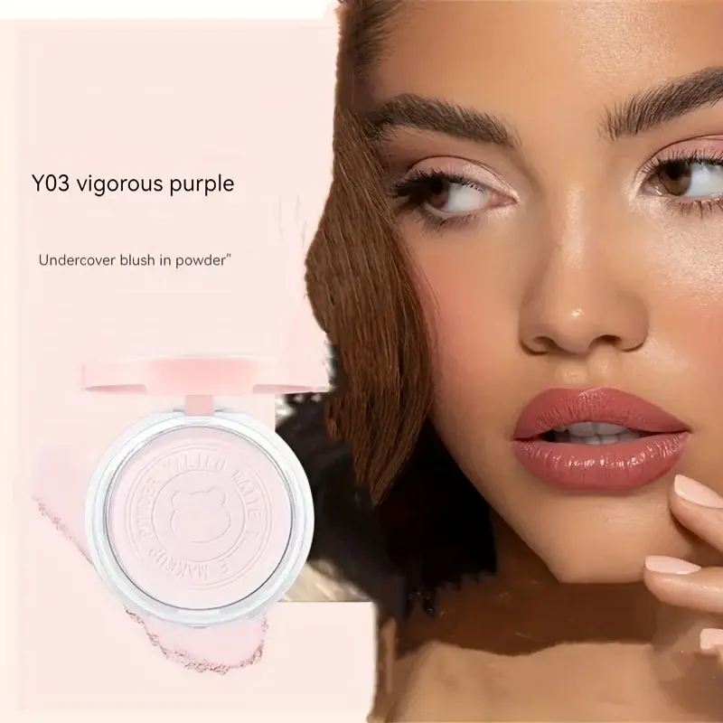 Matte Finish Face Powder for Medium Skin Tones Oil-Control Seamless Setting with Puff Flawless Daily Wear Makeup Powder