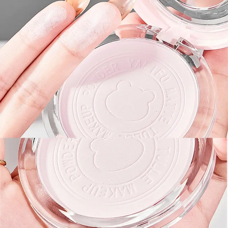 Matte Finish Face Powder for Medium Skin Tones Oil-Control Seamless Setting with Puff Flawless Daily Wear Makeup Powder