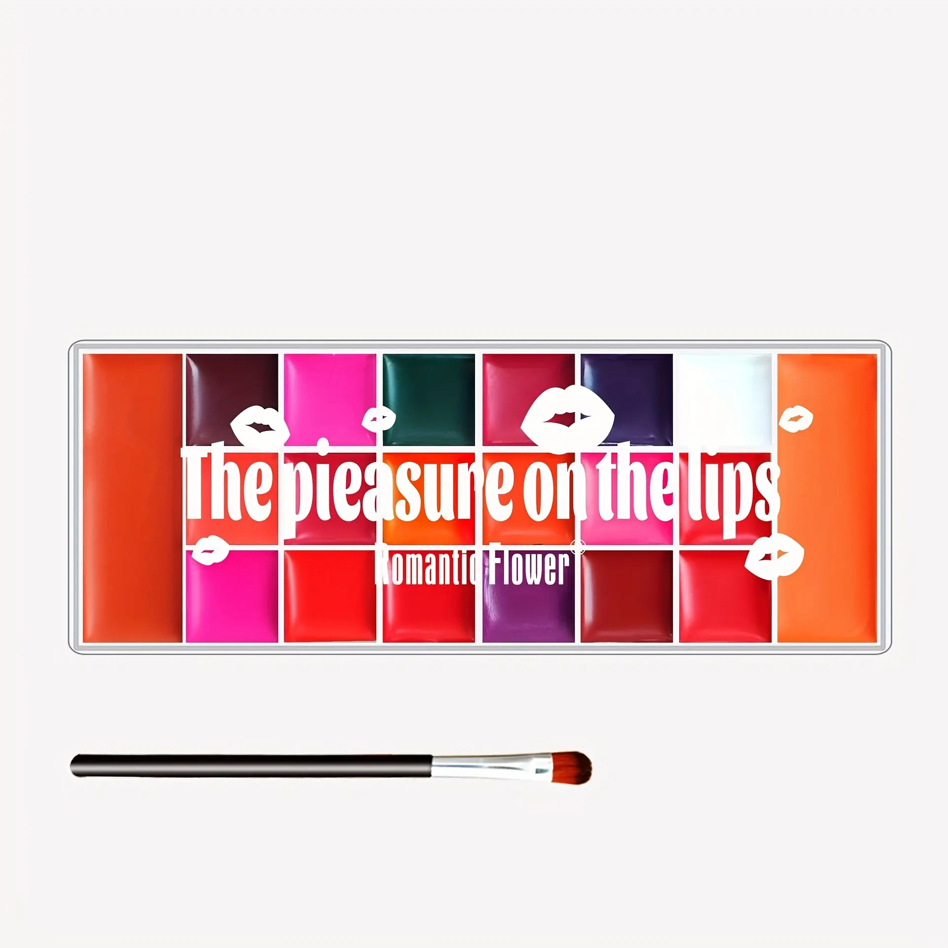 20-color Lip Gloss waterproof sweat proof blush eyeshadow All-in-one makeup tray Matte Makeup