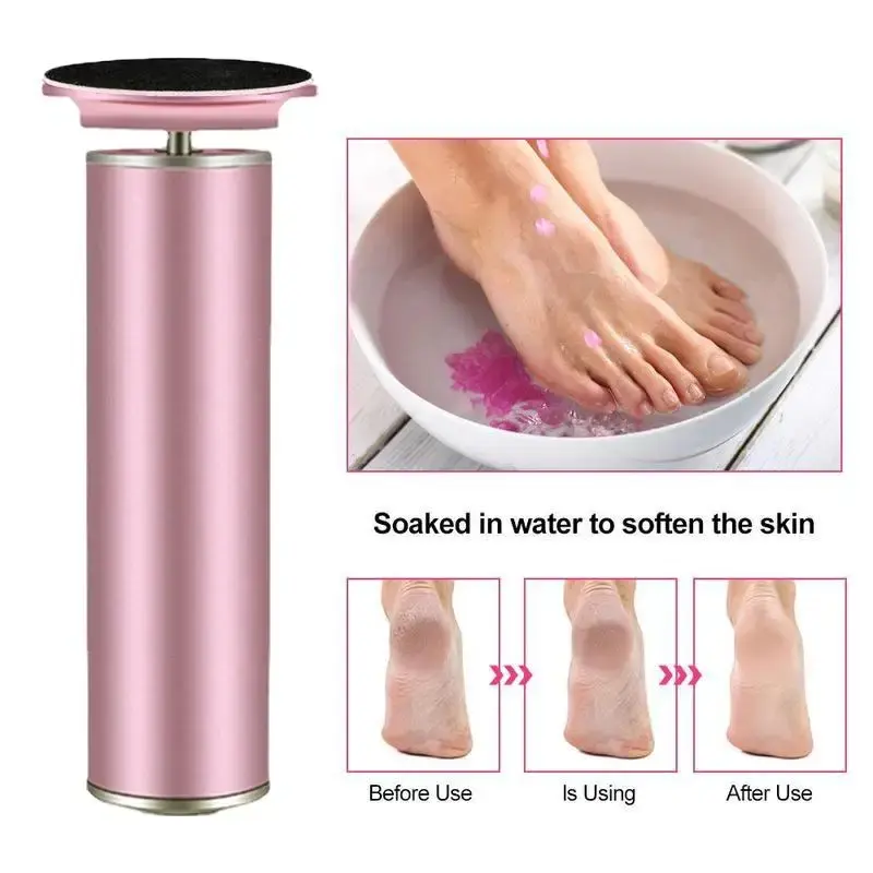 Electric Callus Remover - Professional Foot File & Pedicure Tool for Dead Skin & Cracked Heels Includes 60 Replacement Sandpaper