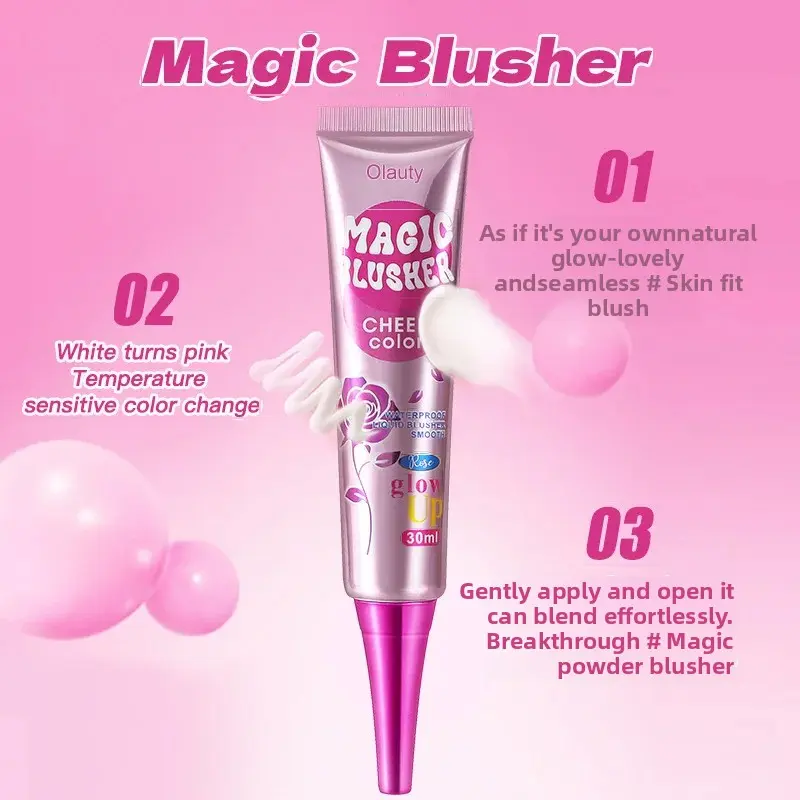 Magic Color-Changing Matte Blush Natural Nude Waterproof Long-Lasting Easy Makeup Non-Fade Complexion Enhancer