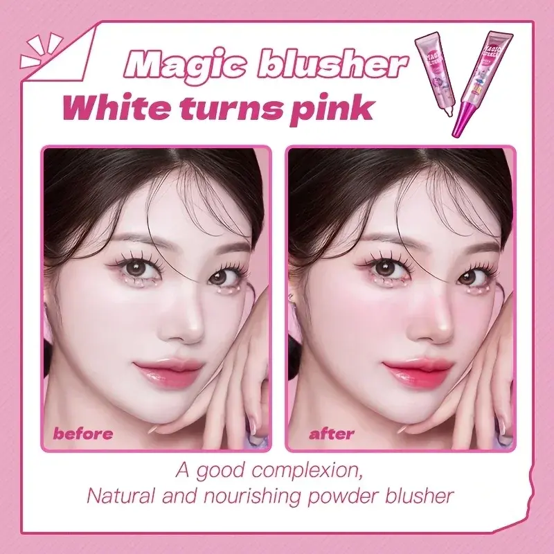 Magic Color-Changing Matte Blush Natural Nude Waterproof Long-Lasting Easy Makeup Non-Fade Complexion Enhancer