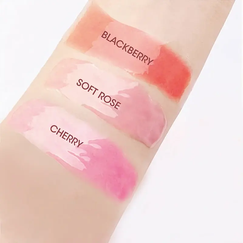 3-Color Tinted Lip Glaze Jelly Mirror Lipstick - Long-Lasting Moisturizing Waterproof Non-Stick Lip Balm Fade Lip Lines Makeup