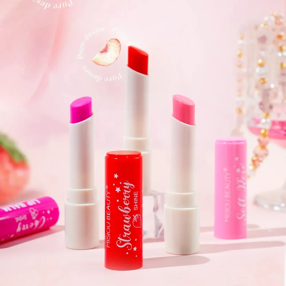 3-Color Tinted Lip Glaze Jelly Mirror Lipstick - Long-Lasting Moisturizing Waterproof Non-Stick Lip Balm Fade Lip Lines Makeup