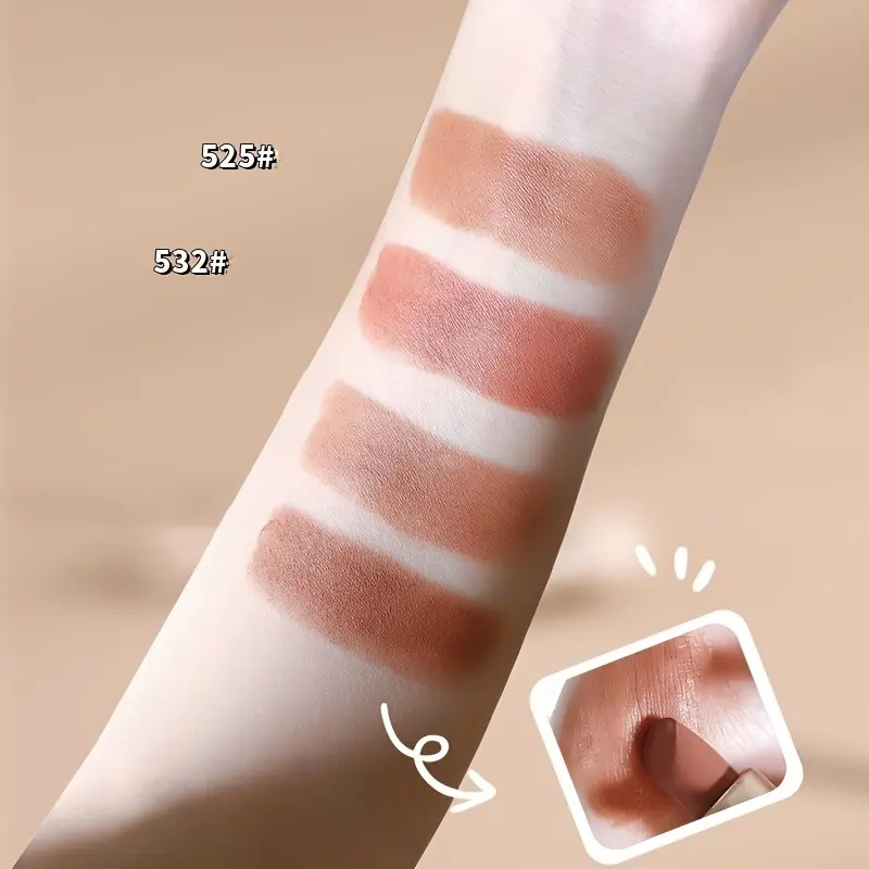 Matte Velvet Liquid Lipstick - Lightweight, Long-Lasting, Waterproof, Non-Stick Cup, Moisturizing, Highly Pigmented, Brightening