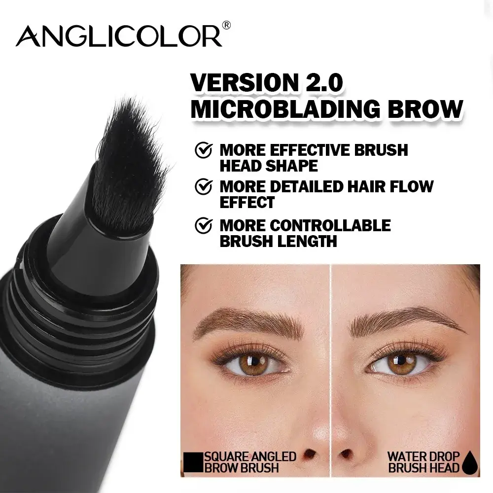 6 Colors Waterproof Eyebrow Tint Non-Smudge Long Lasting Cream Fill Your Brows No Makeup Removal Needed for Natural Look