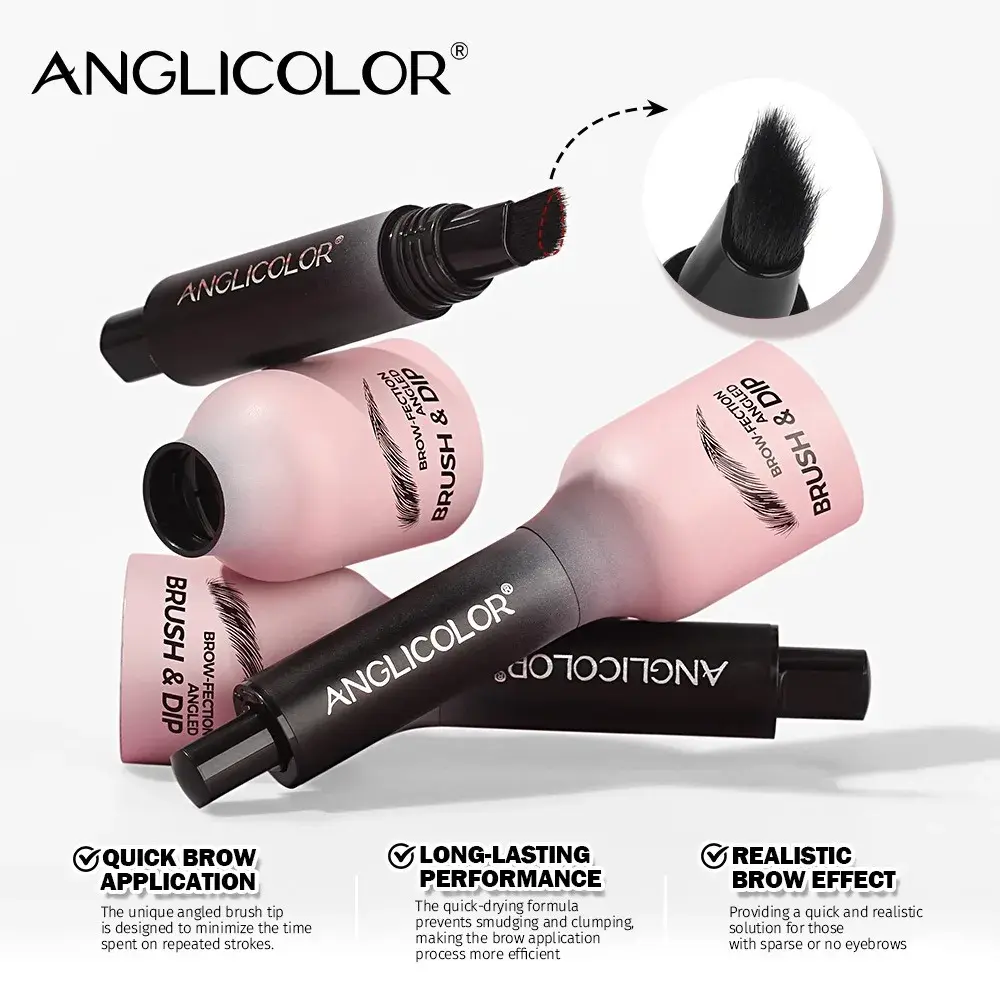 6 Colors Waterproof Eyebrow Tint Non-Smudge Long Lasting Cream Fill Your Brows No Makeup Removal Needed for Natural Look