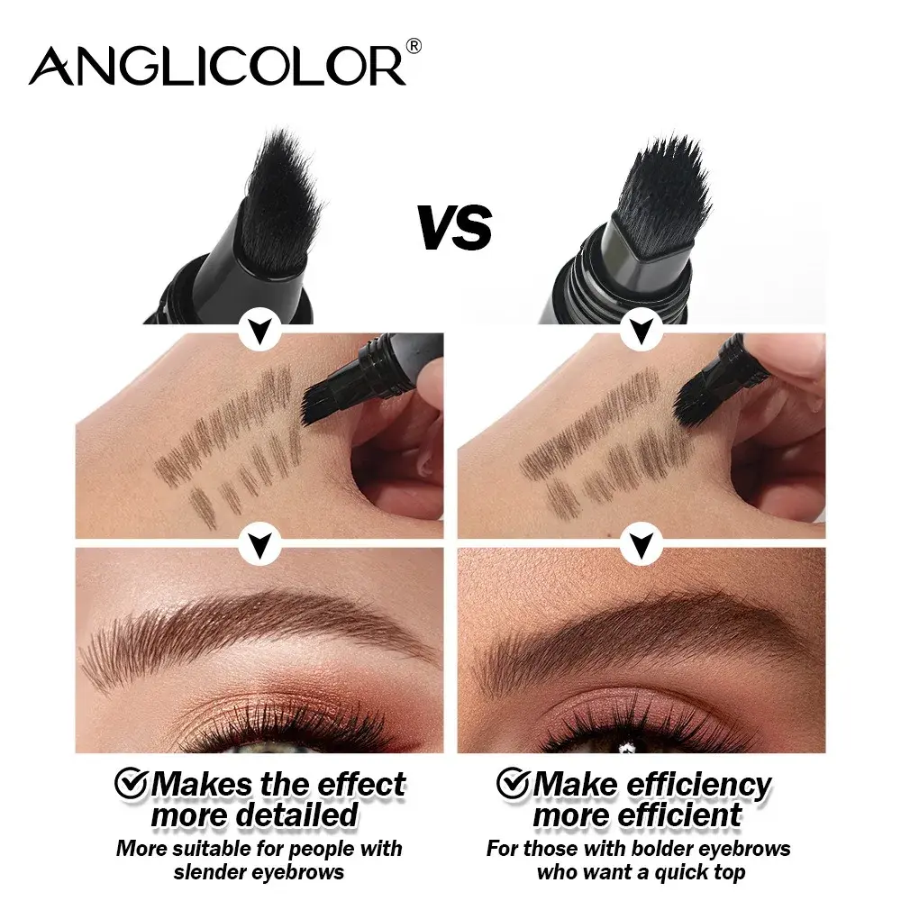6 Colors Waterproof Eyebrow Tint Non-Smudge Long Lasting Cream Fill Your Brows No Makeup Removal Needed for Natural Look