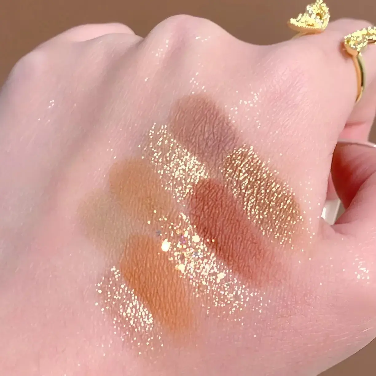 25-Color Eyeshadow Palette Earth Tones Matte & Shimmer Autumn Winter Low Saturation Orange Brown Makeup with Brush