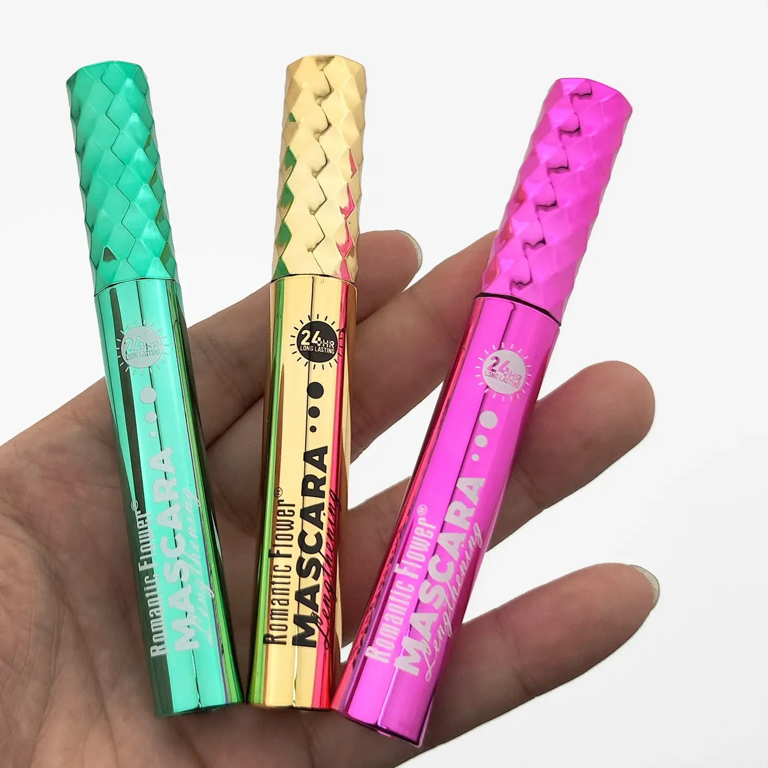 3 PCS Black Liquid Fiber Mascara Waterproof Thickening Lengthening Curling Silky Eye Makeup Fiber Enhance Lash Mascara