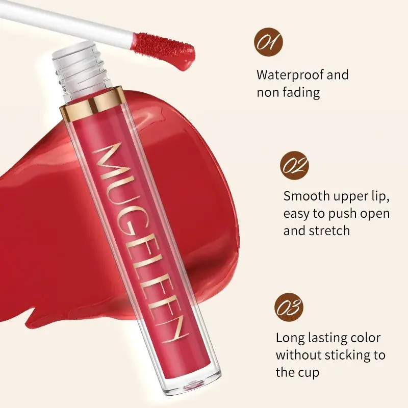 6-Colors Matte Lip Gloss Set Smooth Long-Lasting Moisturizing Waterproof Lipstick Holiday Gift Box