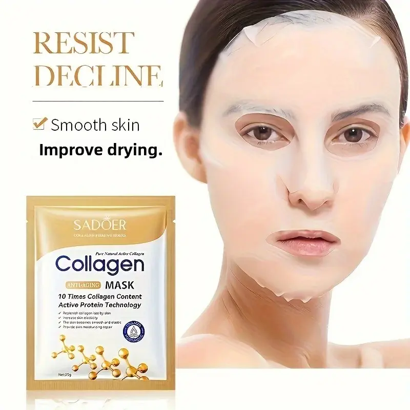 10pcs Collagen Face Mask Moisturizing Anti-aging Brightening skincare Face Sheet Mask Facial Masks Skin Care