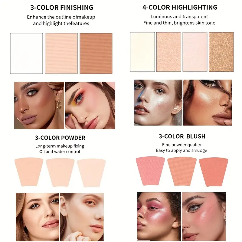 110 Color All-in-One Makeup Palette Gift Set Include Eyeshadow Glitter Lipstick Concealer Blush eyeliner highlighter With Mirror