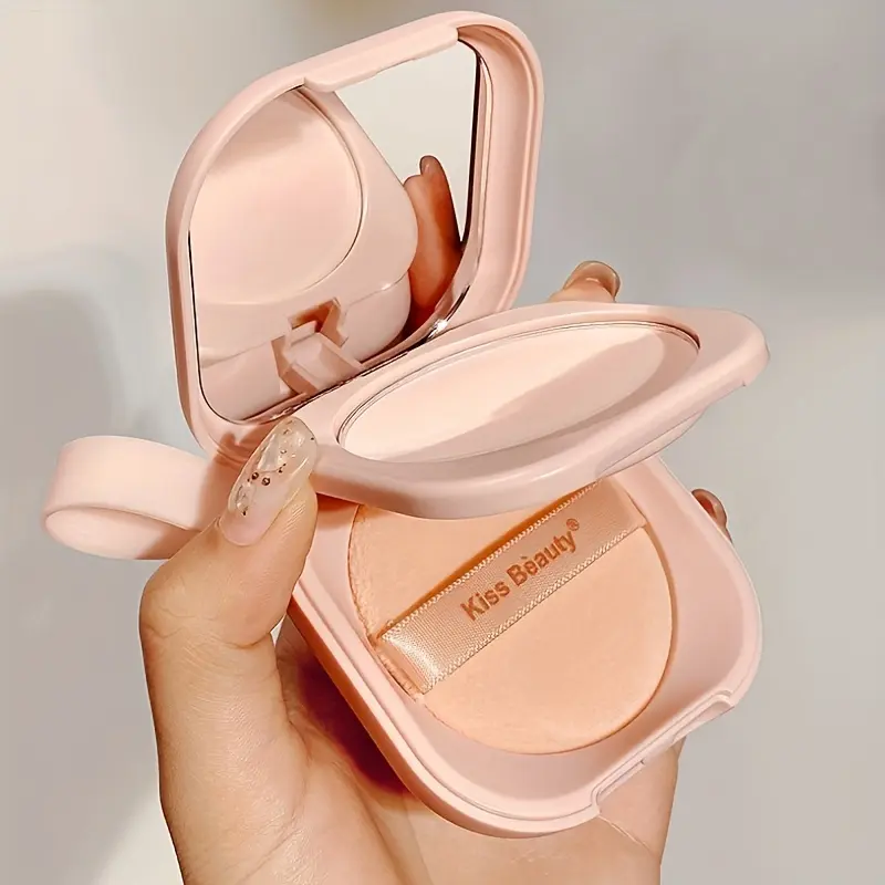 Transparent natural/Matte Focus Soft Translucent Pressed Powder for Women Long-lasting Natural Look Finishing Makeup Foundation