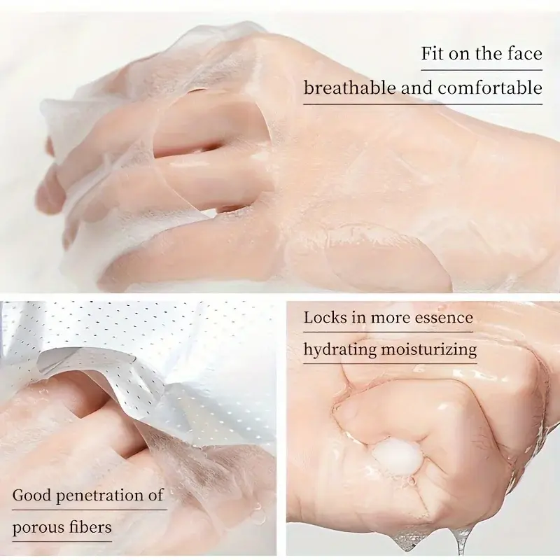 10pcs Collagen Face Mask Moisturizing Anti-aging Brightening skincare Face Sheet Mask Facial Masks Skin Care