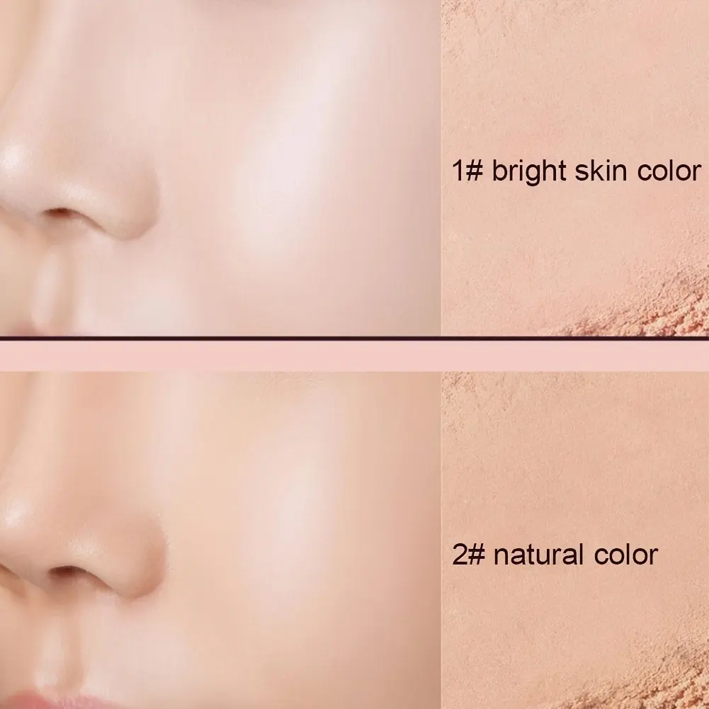Transparent natural/Matte Focus Soft Translucent Pressed Powder for Women Long-lasting Natural Look Finishing Makeup Foundation