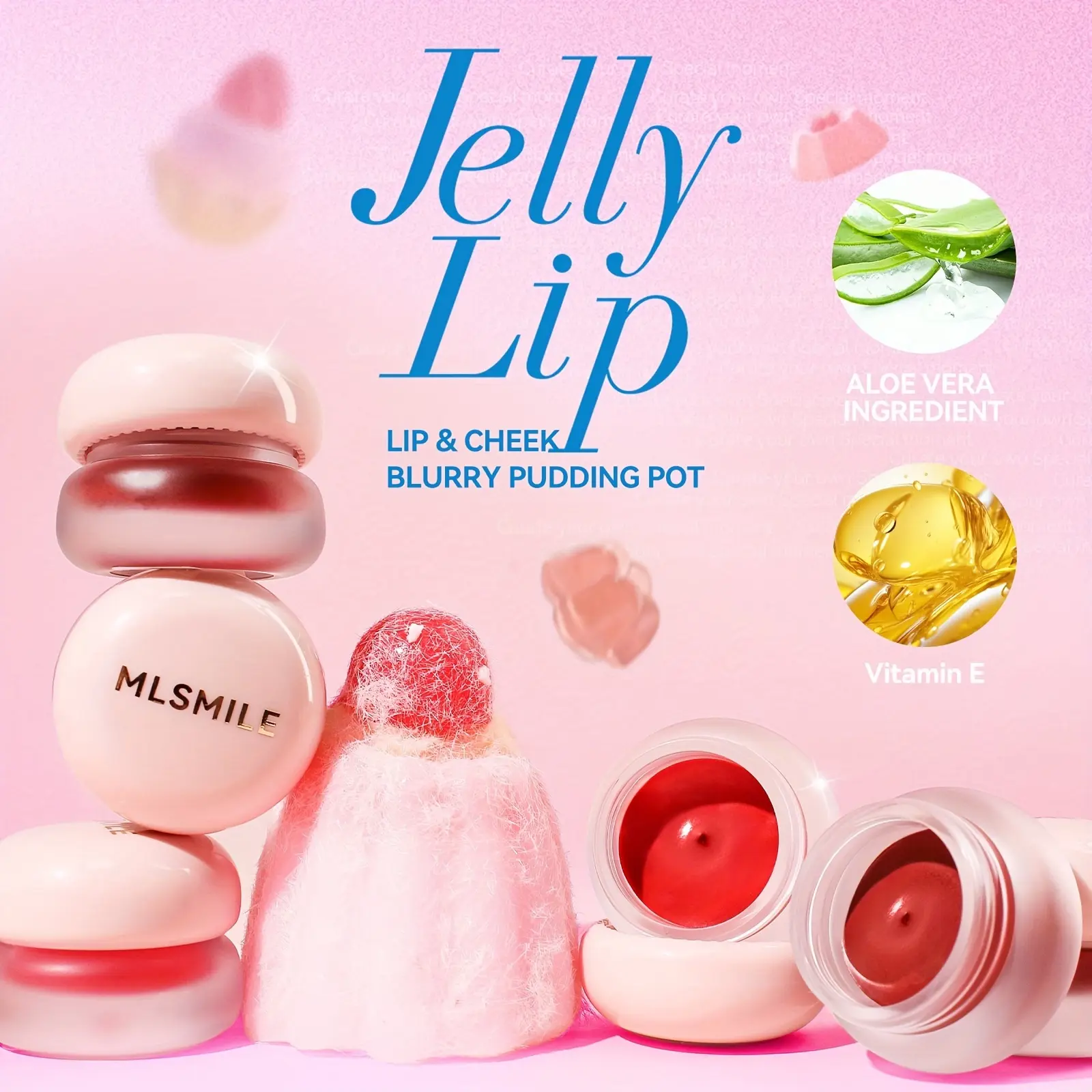 Velvet Matte Lip Mud Blush Can - Long-Lasting Easy Color Multi-Use for Lips Face And Cheeks Red Lip Mud Makeup For Easter