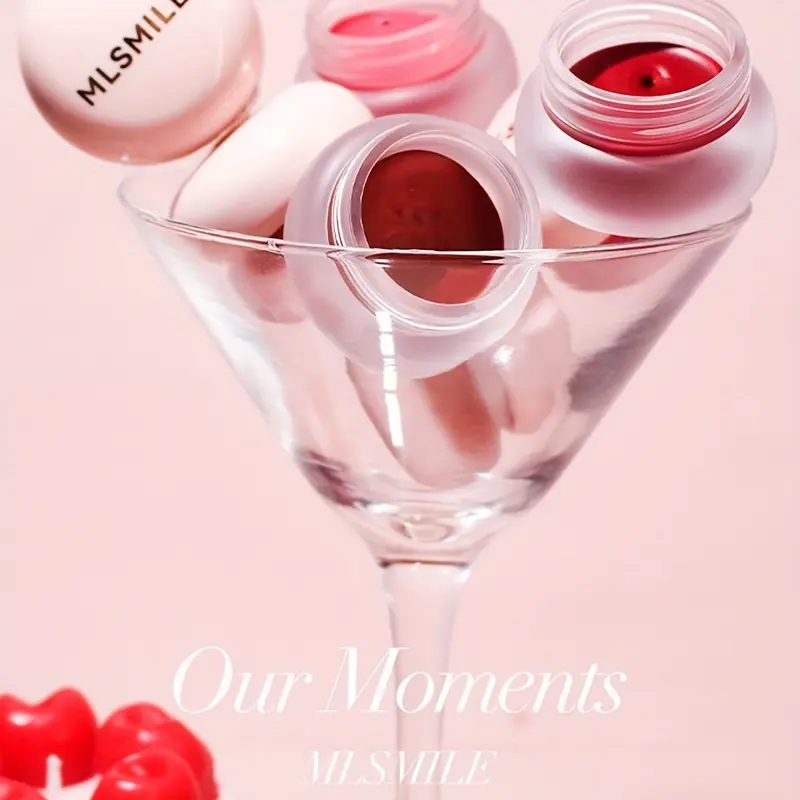 Velvet Matte Lip Mud Blush Can - Long-Lasting Easy Color Multi-Use for Lips Face And Cheeks Red Lip Mud Makeup For Easter