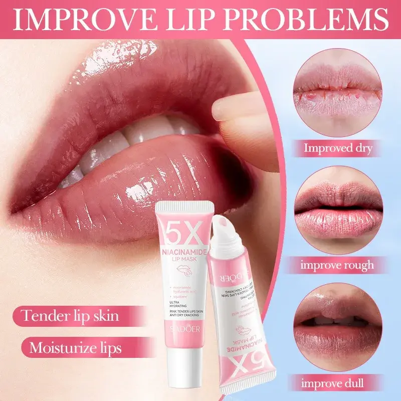 Exfoliating Lip Treatment Gloss Moisturizing Lightening Melanin Lipstick Remove Dark Lip Balm Reduce Lip Lines Improve Dryness