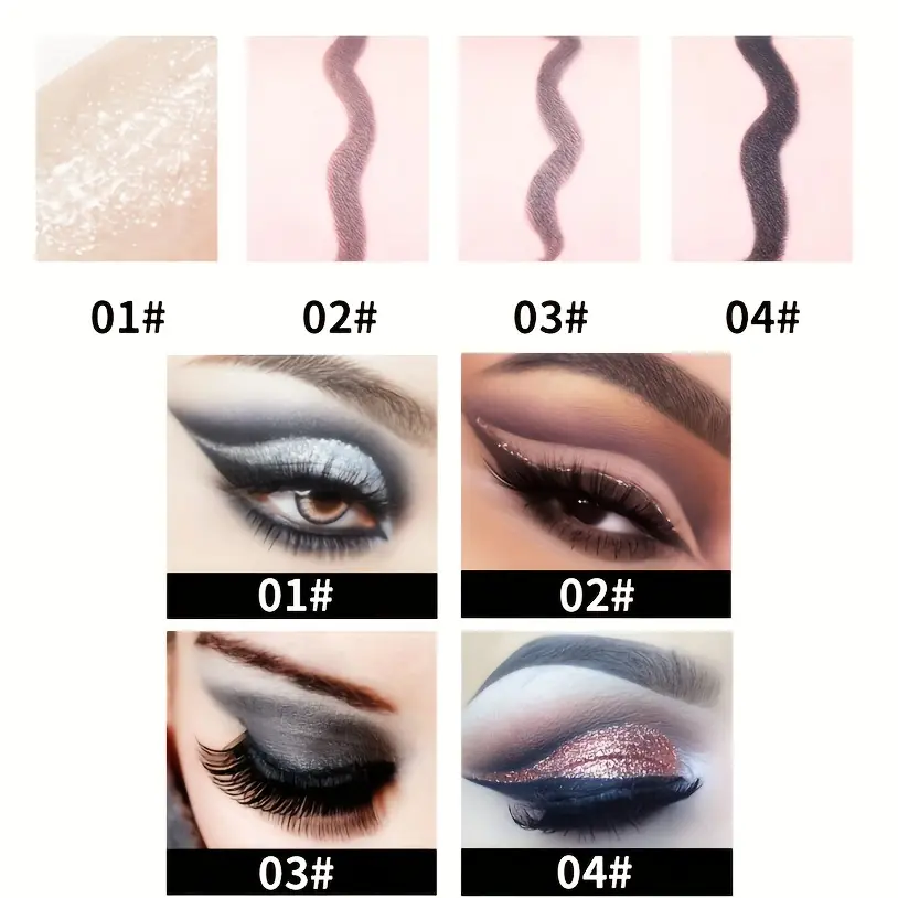Gel Eyeliner, Quick-Dry Matte Smudge Proof Waterproof Eye-liner Pencil For Women Girls Daily Party Stage Makeup
