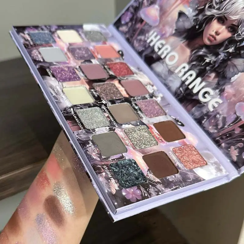 21-Color Chameleon Flashing Eyeshadow Palette Cold Moon Multi-functional Matte Shimmer Glitter Pigments Long-lasting Makeup