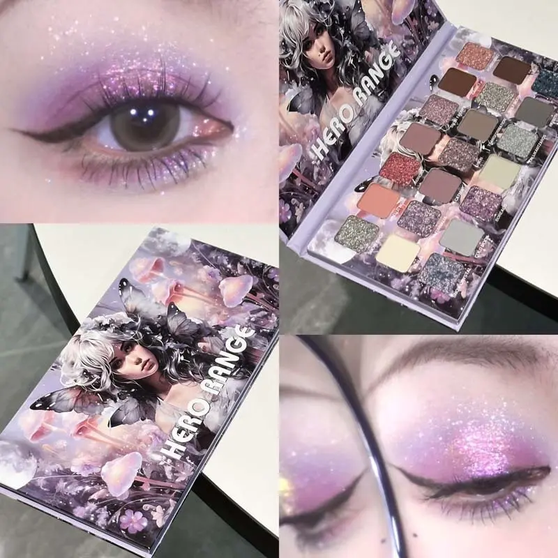 21-Color Chameleon Flashing Eyeshadow Palette Cold Moon Multi-functional Matte Shimmer Glitter Pigments Long-lasting Makeup