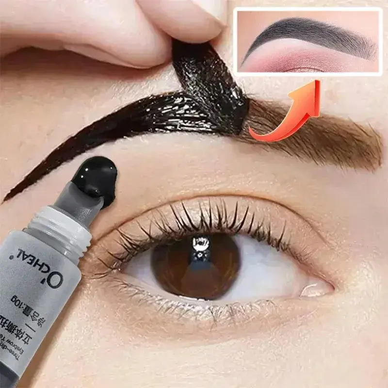 Waterproof Long-Lasting Eyebrow Gel Semi-permanent Color Sweat-proof Film Forming Dye - Brow Cream Tint Cosmetic Makeup
