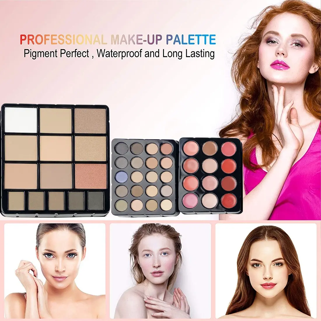 127pcs Professional Makeup Kit for Women Portable All-In-One Cosmetics Set Silvery Gift Box Ideal for Mother's Day