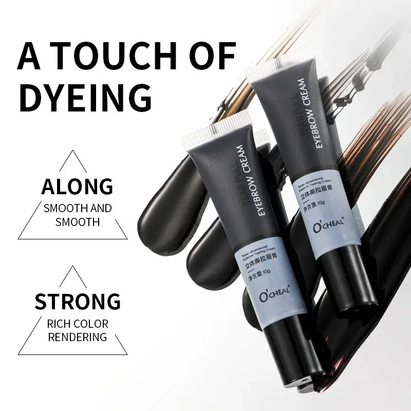 Waterproof Long-Lasting Eyebrow Gel Semi-permanent Color Sweat-proof Film Forming Dye - Brow Cream Tint Cosmetic Makeup
