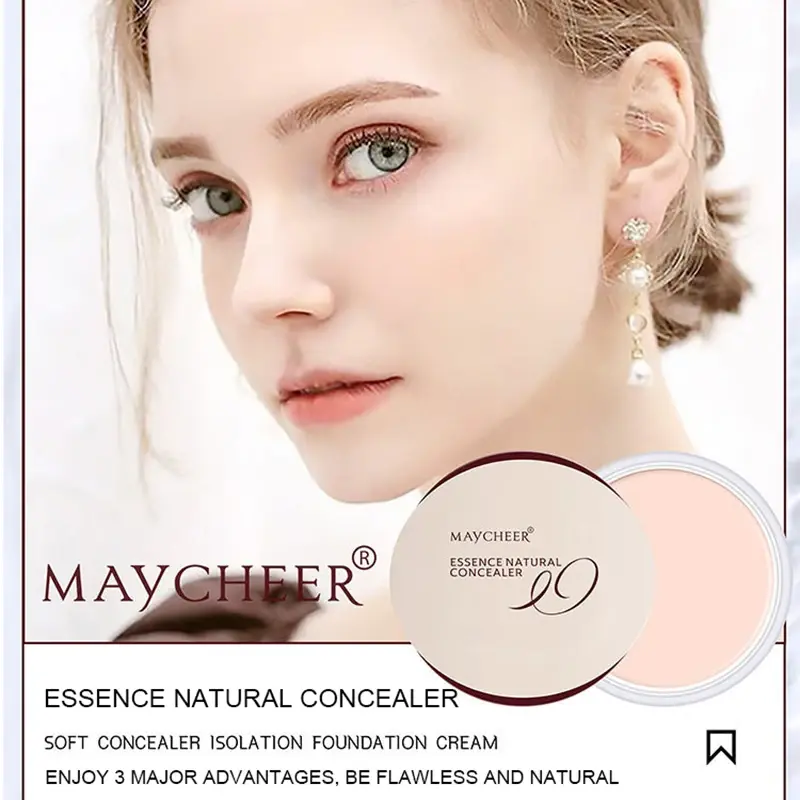 4Color Waterproof Full Coverage Concealer for Tattoos Scars Acne Marks Dark Circles Natural Finish Foundation for All Skin Tones