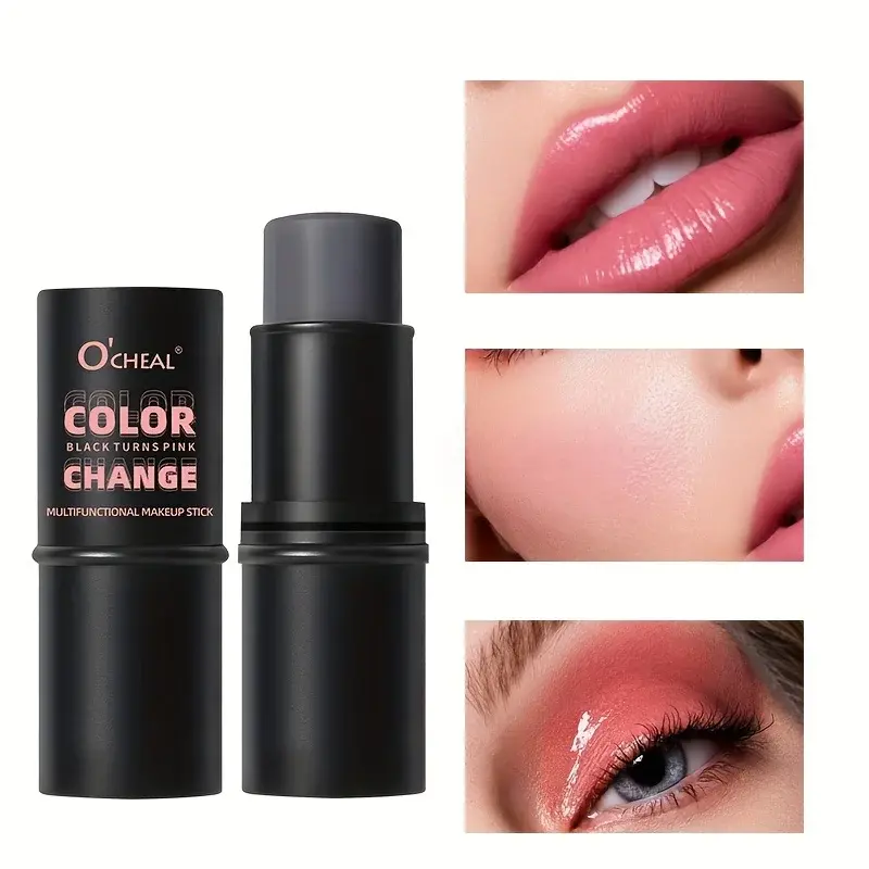 3-in-1 Multi-Functional Makeup Stick Color-Changing Blush Eyeshadow Lip Gloss Long-Lasting Creating a delicate makeup look