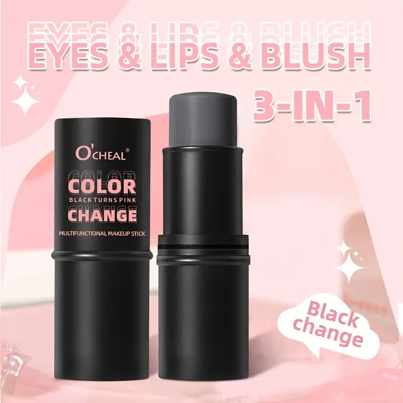 3-in-1 Multi-Functional Makeup Stick Color-Changing Blush Eyeshadow Lip Gloss Long-Lasting Creating a delicate makeup look