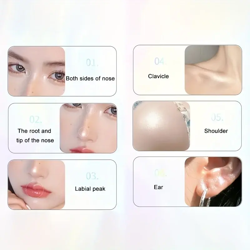 Liquid Highlighter Natural Shimmer Contour Bronzer Moisturizing Water Light Brightening Highlight Face Body Clavicle Highlight