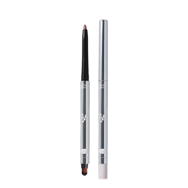 Biya Waterproof Double-Ended Lip Liner And Brush Set Long-Lasting Matte Soft Mist for 3D Full Lip Contour