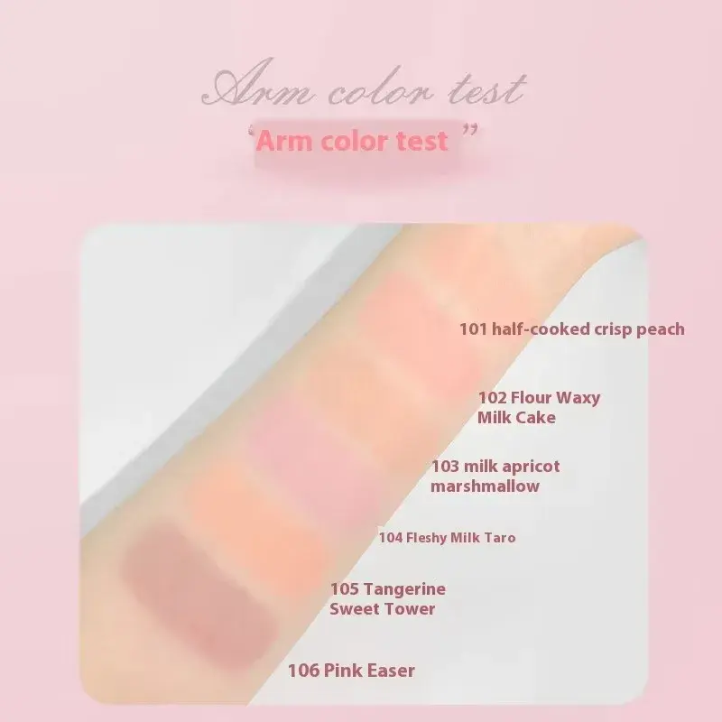 Sweet Color Translucent Air Cushion Blush Pink Powder for Young Girls Korean Vitality Complexion Improvement Tender Makeup