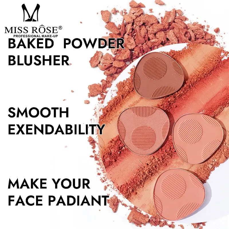 8-Color Matte Shimmer Blush Palette Silky Smooth Waterproof Sweatproof Long-Lasting Makeup Gift for Women Birthday Christmas