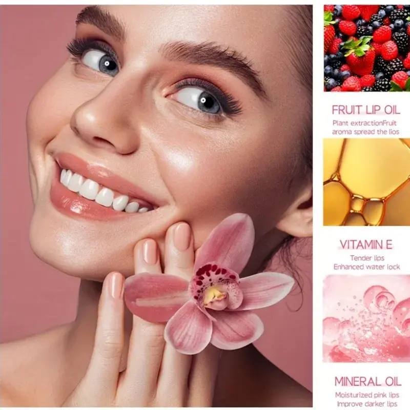 Long Lasting Lip Tint Moisturizing Crystal Jelly Lip Oil Plumping Water Lip Gloss - Liquid Makeup for Lips