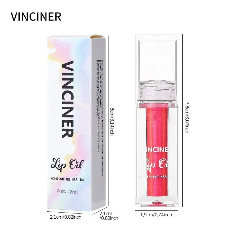Long Lasting Lip Tint Moisturizing Crystal Jelly Lip Oil Plumping Water Lip Gloss - Liquid Makeup for Lips