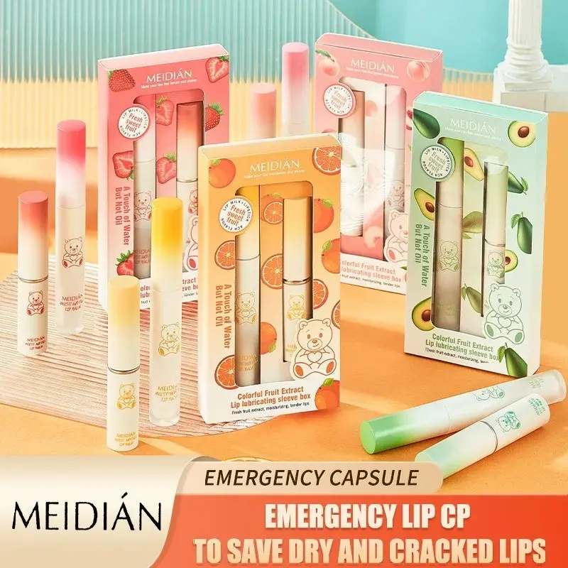 MeiDian Thermo Color-Changing Lip Care Duo Hydrating Lipstick And Gloss Moisture Extract 2-in-1 Nourishing Set for Lip Care