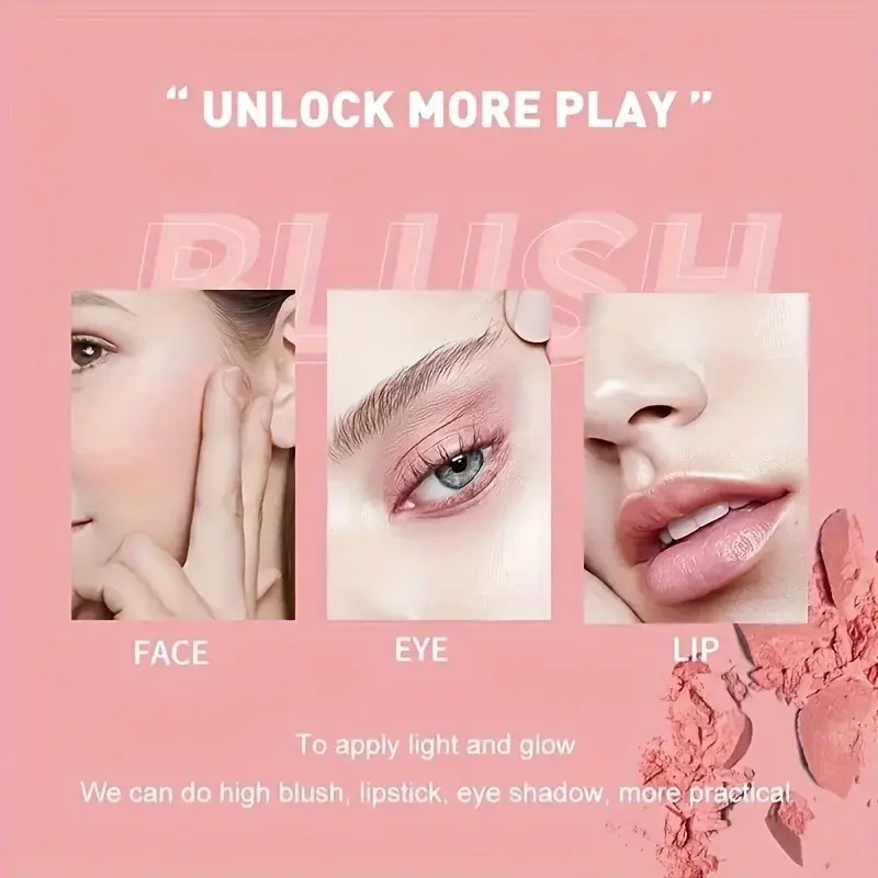 HISYI Peach Powder Blush Monochrome Long-Lasting Natural Matte Orange Soft Mist Six Colors Available