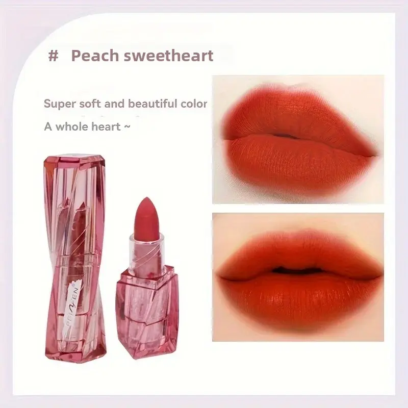 3 COLORS Crystal Hydrating Lipstick: Waterproof Kiss-Proof Long-Lasting Non-Sticky Perfect Valentine Gift for Daily/Party Use