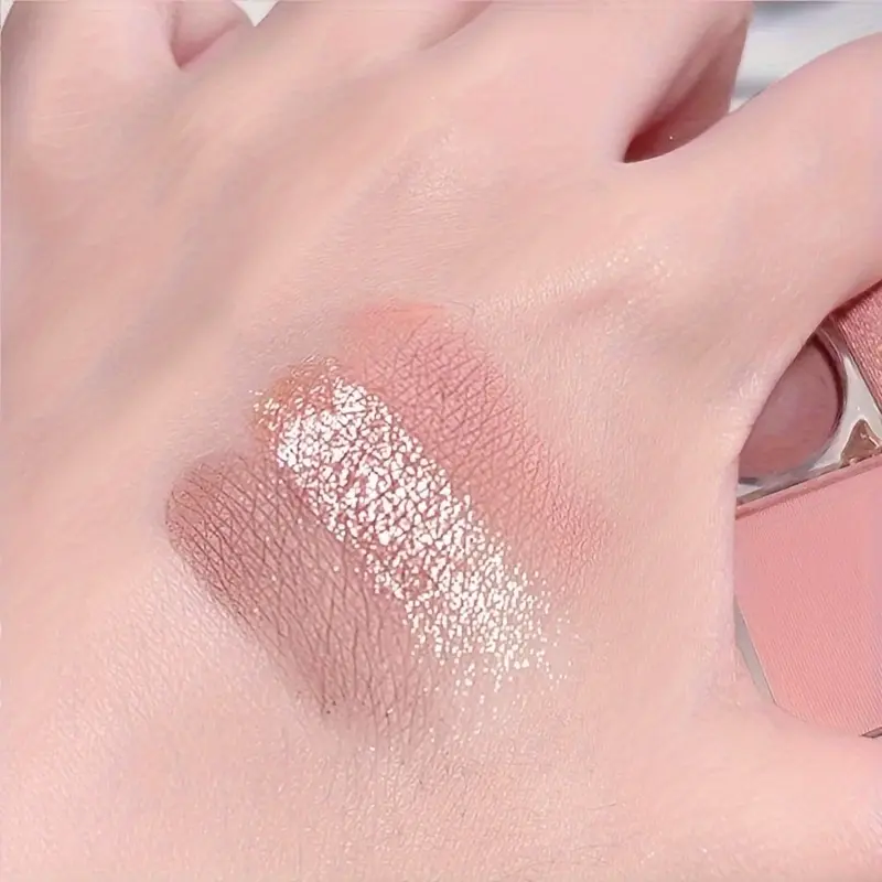 3-Color Blush&Eyeshadow Palette Compact & Pigmented Long-Lasting No Smudge No Fade Contour&Highlight Travel-Friendly Makeup Kit