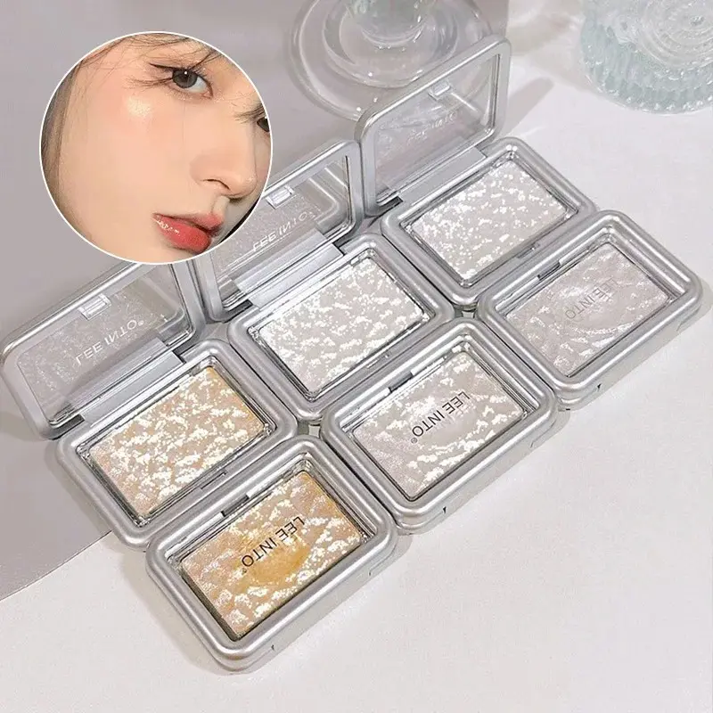 LEEINTO Dream Wave Highlighter Powder - Shimmer Pearl Glow Face & Body Cheekbones Contour Blush Natural Long-Lasting Makeup