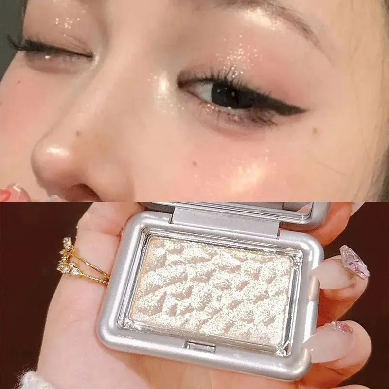 LEEINTO Dream Wave Highlighter Powder - Shimmer Pearl Glow Face & Body Cheekbones Contour Blush Natural Long-Lasting Makeup