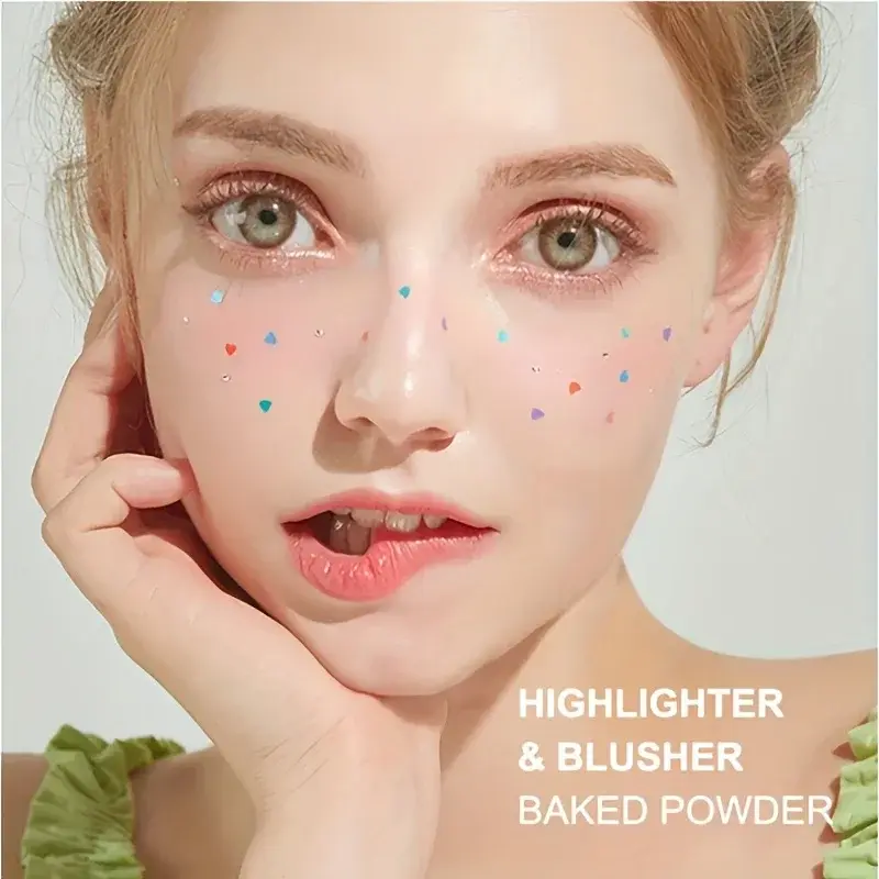 Face Contouring Palette All-In-One Highlight Bronze Blush Eyeshadow Nose Contour Kit Matte Shimmer Makeup for Cheeks