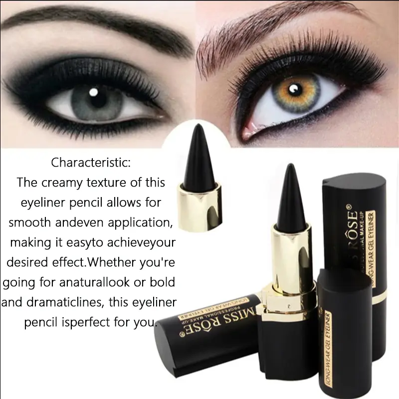 Creamy texture Eyeliner, 1 Count /2 Counts Easy Coloring Sweat Proof High Pier Pencil, Daily Makeup Accessories